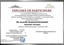 Diploma Interventie psihoterapeutica in dependente de substante si comportament autodistructiv